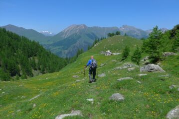 Sul sentiero verso la bergeria del Pra del Fondo