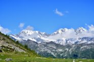 Passo Monscera, vista su Weissmies, Lagginhorn, Fletschhorn