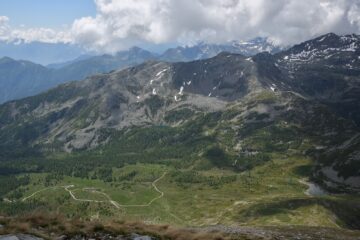 Quasi tutto il percorso visto dalla cima