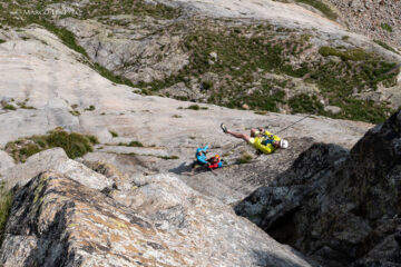 I nostri compagni occasionali in discesa da L8 a L6