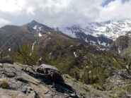 Dalla cima verso il Becco dell' Aquila