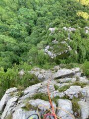 dalla sommità di L6, tiro chiave.