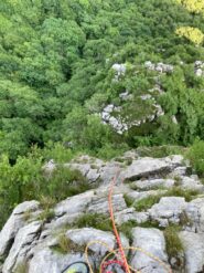 dalla sommità di L6, tiro chiave.