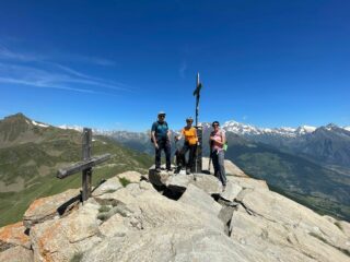 in vetta alla Pointe de Chaligne