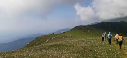 Verso il rifugio e la chiesetta di San Bernardo