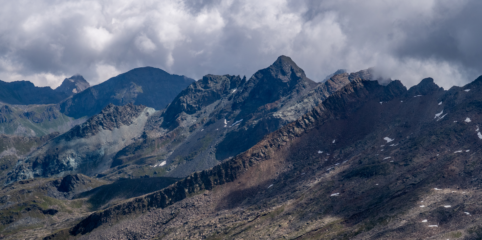 Vista lato Bardoney, con la Punta Nera al centro