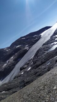 Uno dei due nevai attraversati