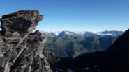 dai pressi della cima Vallonetto al centro il Nible'..