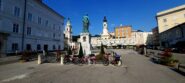 Mozartplatz dove inizia ufficialmente la ciclabile