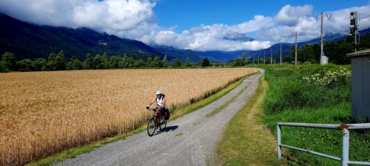 Ora sulla ciclabile della Drava fuori Lienz