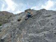 La splendida roccia del 3^ tiro
