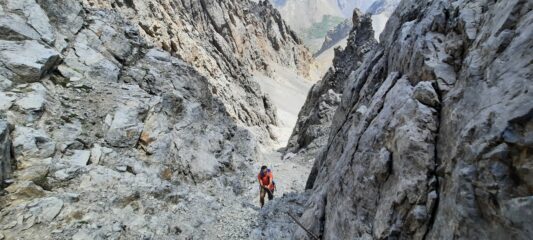Nel canale al riparo dal vento