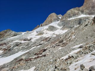 Il tratto che porta al ghiacciaio visto al rientro.