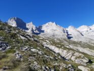 Vista sul gruppo montuoso dalla val Porcellizzo.