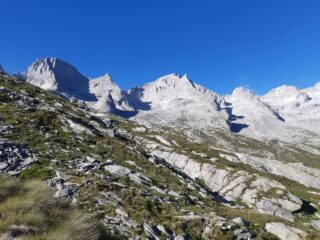 Vista sul gruppo montuoso dalla val Porcellizzo.