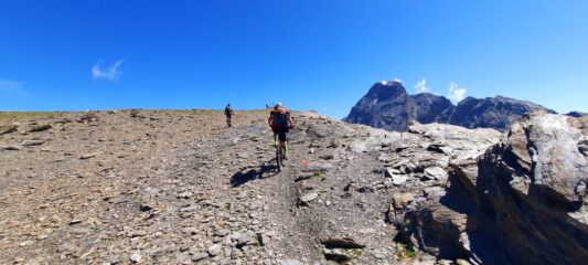 Arrivo alla croce in sella