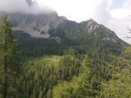 Vista sulla Casera Valbinon