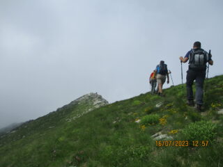 Arrivo in vetta