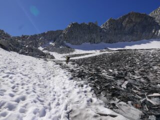 Salendo verso il passo della Lobbia