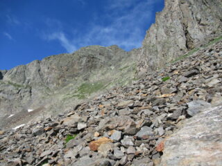 Cima della Montagnetta Est (m.2949) dal Vallone di Schiantala'