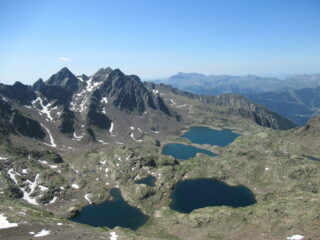 Laghi versante Francese dalla Cima Ovest