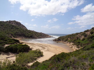 la splendida Cala d'Agulia
