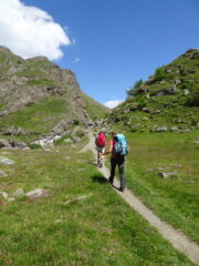 Salita verso il rifugio