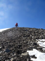 dal colle ultimo ripido pendio