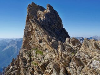 punta Marcello, la guardo da qui, 25 m. sotto...
