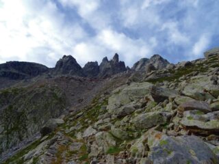 Guglie della Lausa, salendo