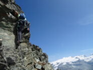 Muretto carino sotto le rocce rosse