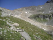 la pietraia poco sopra il Lago della Vecchia
