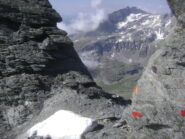 il colletto. Anche qui ben visibili i segni rossi