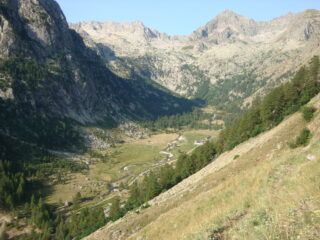 Piana del Valasco all'inizio della salita