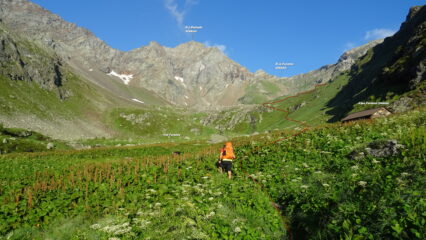 La traccia che sale la Val di Forame.