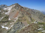 Dalla cima, la Cresta Rossa