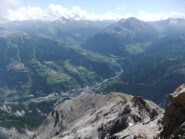 La valle di Cesana dalla vetta