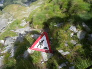 Simpatica segnalazione presso il tratto attrezz.