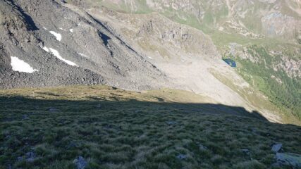 Il pendio finale per la cima