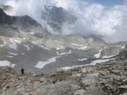 Discesa dal colle Agnello superiore