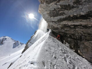 cengione e polvere di colatura dai canali sovrastanti