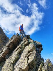 Cresta a metà della via 