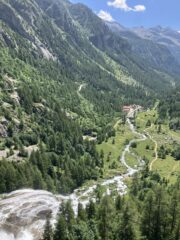 Panorama verso S dalla fine della via