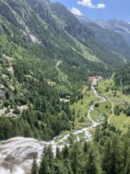 Panorama verso S dalla fine della via