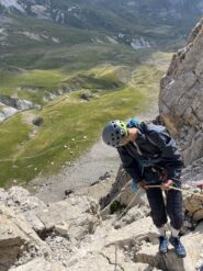 Calata in doppia dalla sosta finale