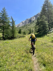 Tratto ciclabile nel vallone del Nalbert