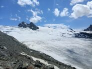 Vista del ghiacciaio dall'alto