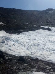 nevai residui prima del Passo di Losetta 