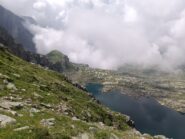 Il Gran lago visto dai pressi del colle.