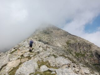 Verso l'antecima.